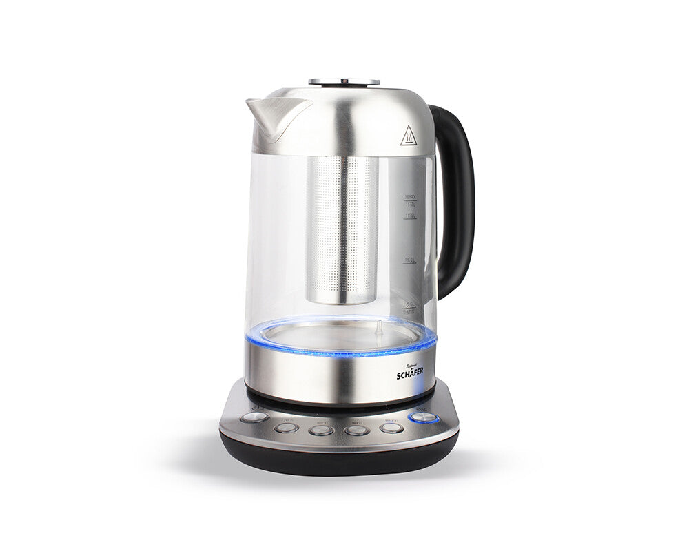 SCHÄFER 1,7 Liter Glas-Wasserkocher 1,7L