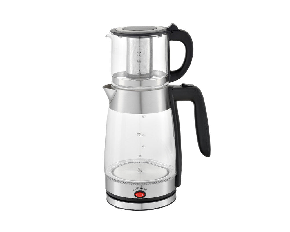 Schäfer Glas-Teekocher 1,8/0,8 Liter 2200W