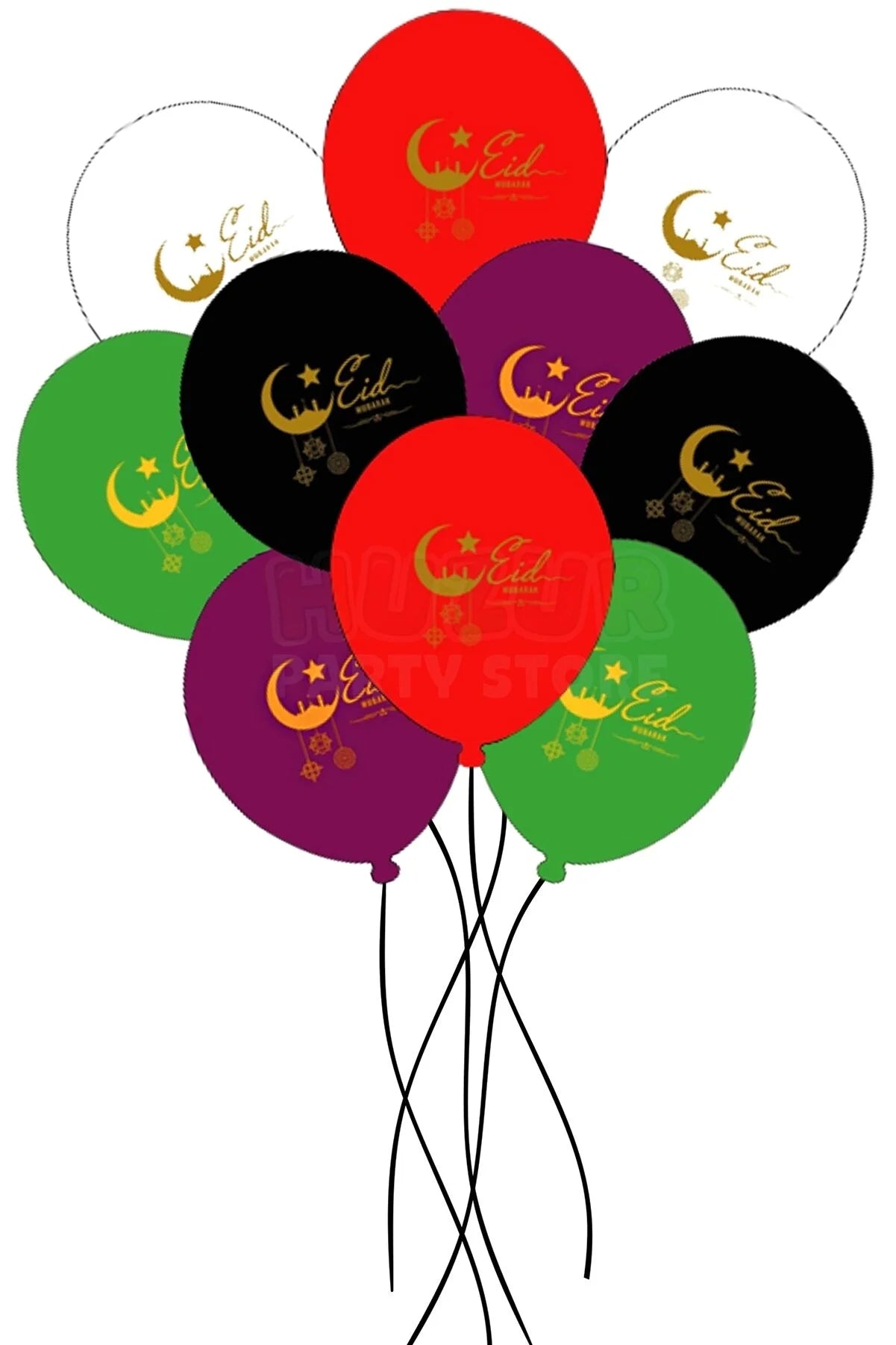 Ramadan-Luftballons 10er-Pack