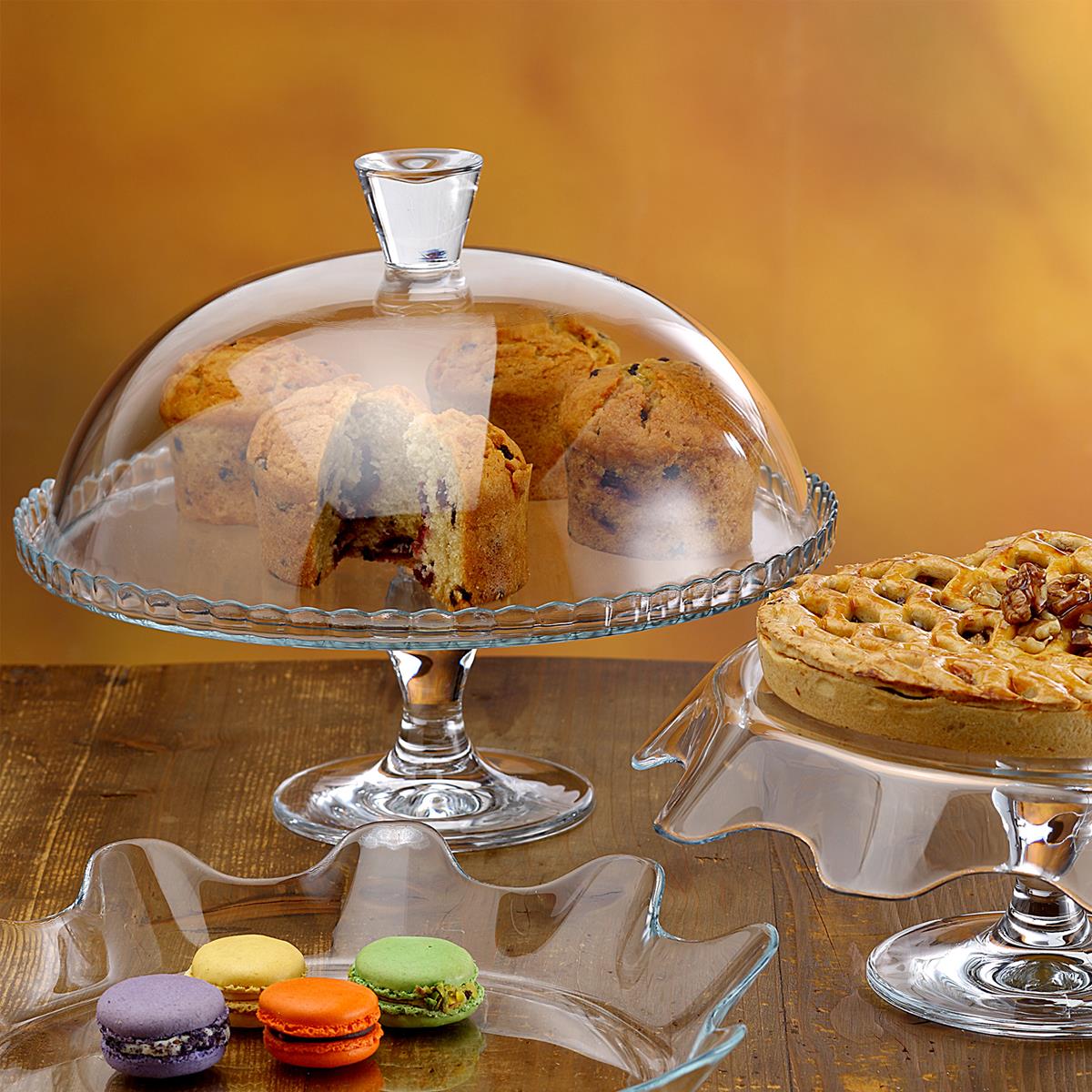 Patisserie Tortenplatte mit Haube 32