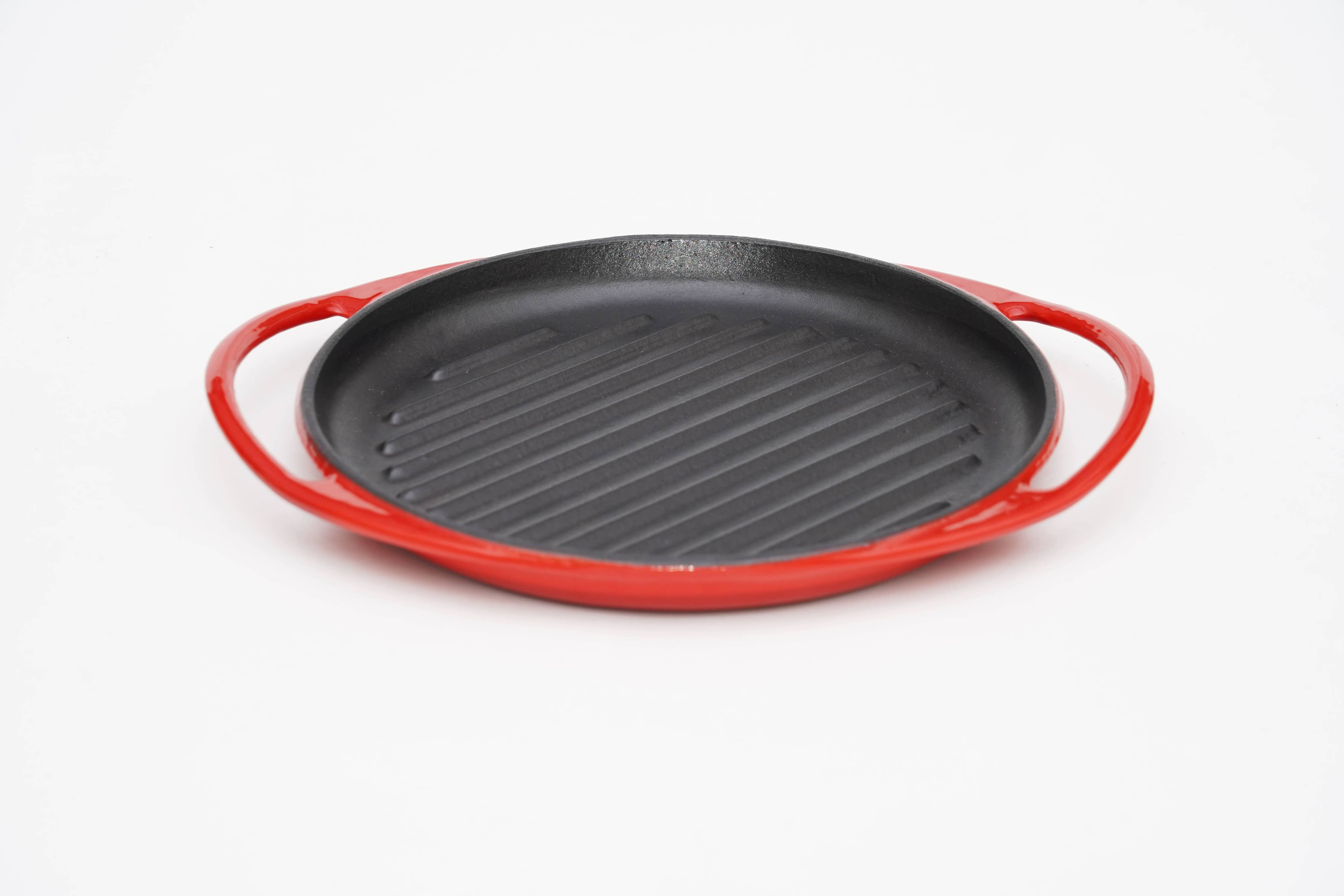 Lätt Home Emaillierter Gusseisen-Grillpfanne