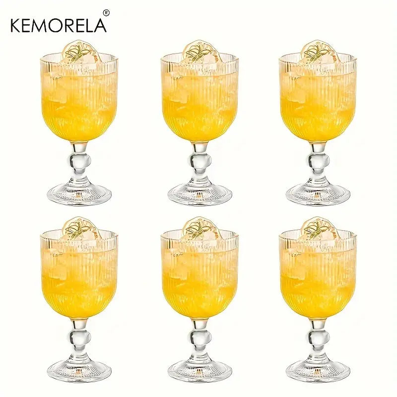 Retro Riffel-Gläser 390 ml