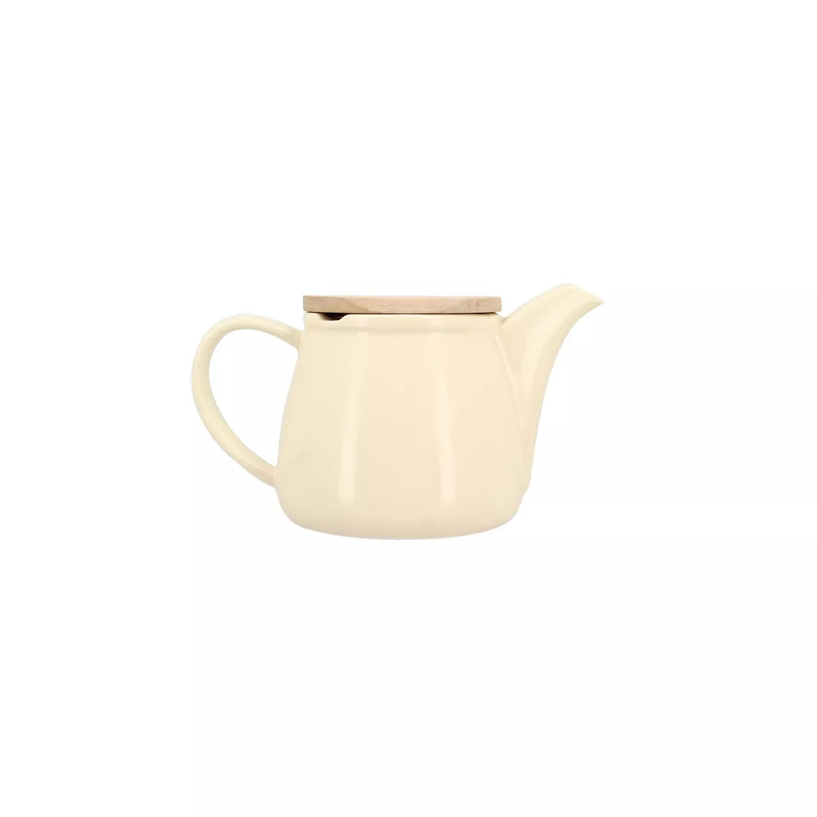 Teekanne aus Steingut mit Bambusdeckel 500 ml