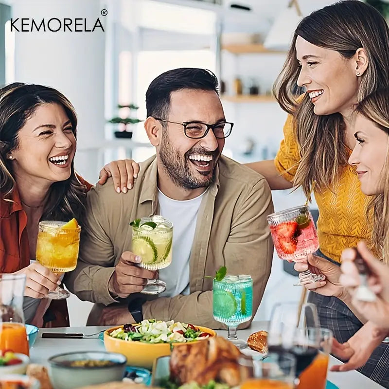 Boho-Chic Gläser mit Sonnenblumen-Prägung 230 ml