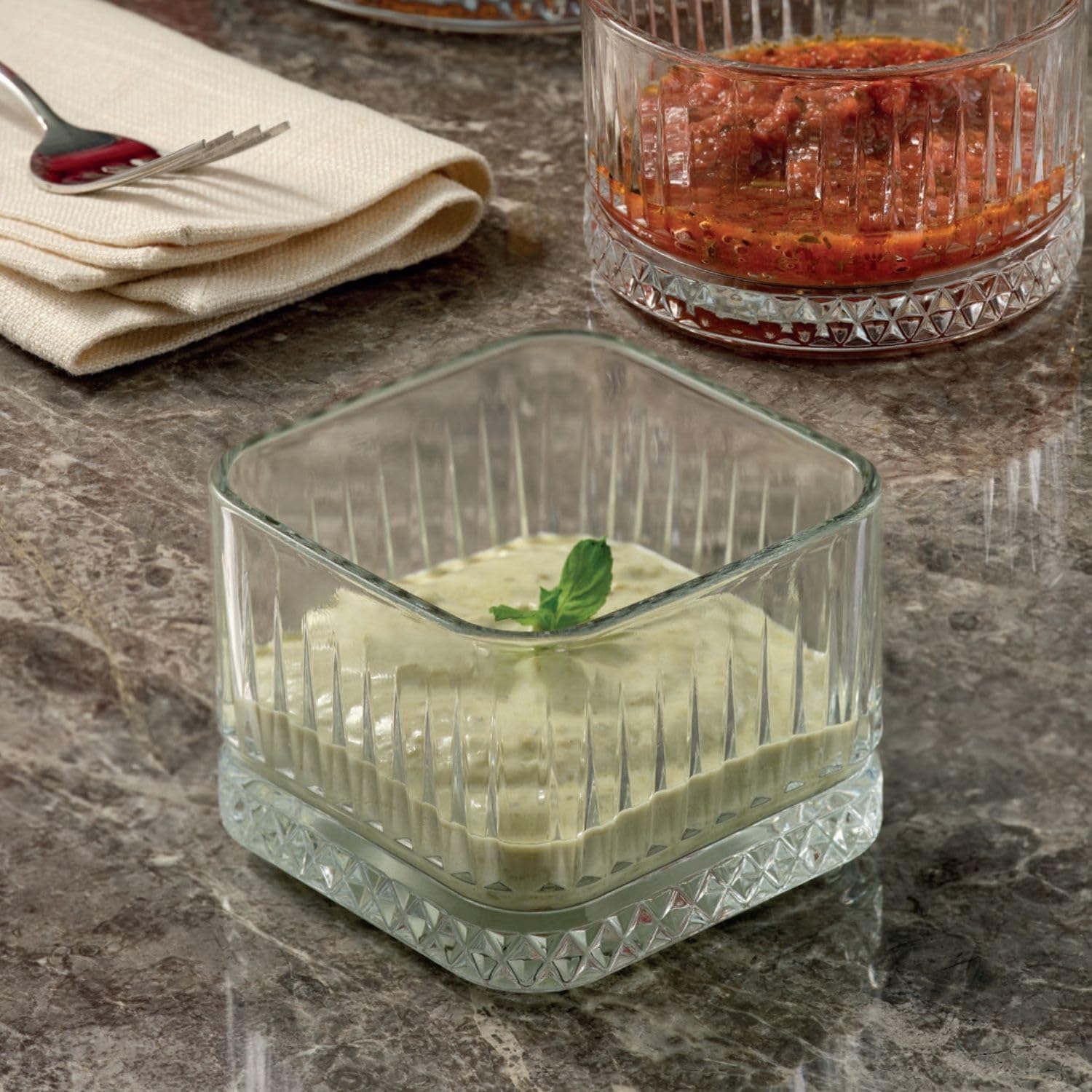 Elysia (quadrat) Glasschalen 4er Set