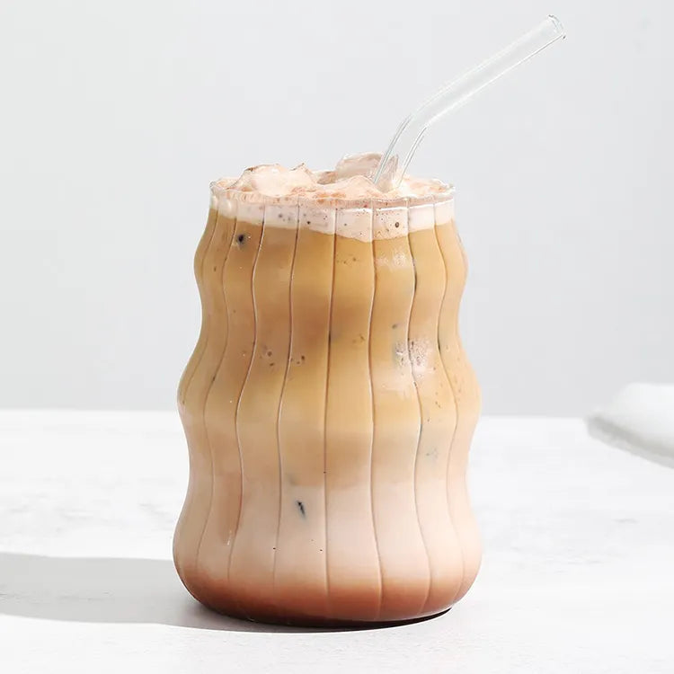Stripe Wave Borosilikatglas 500 ml