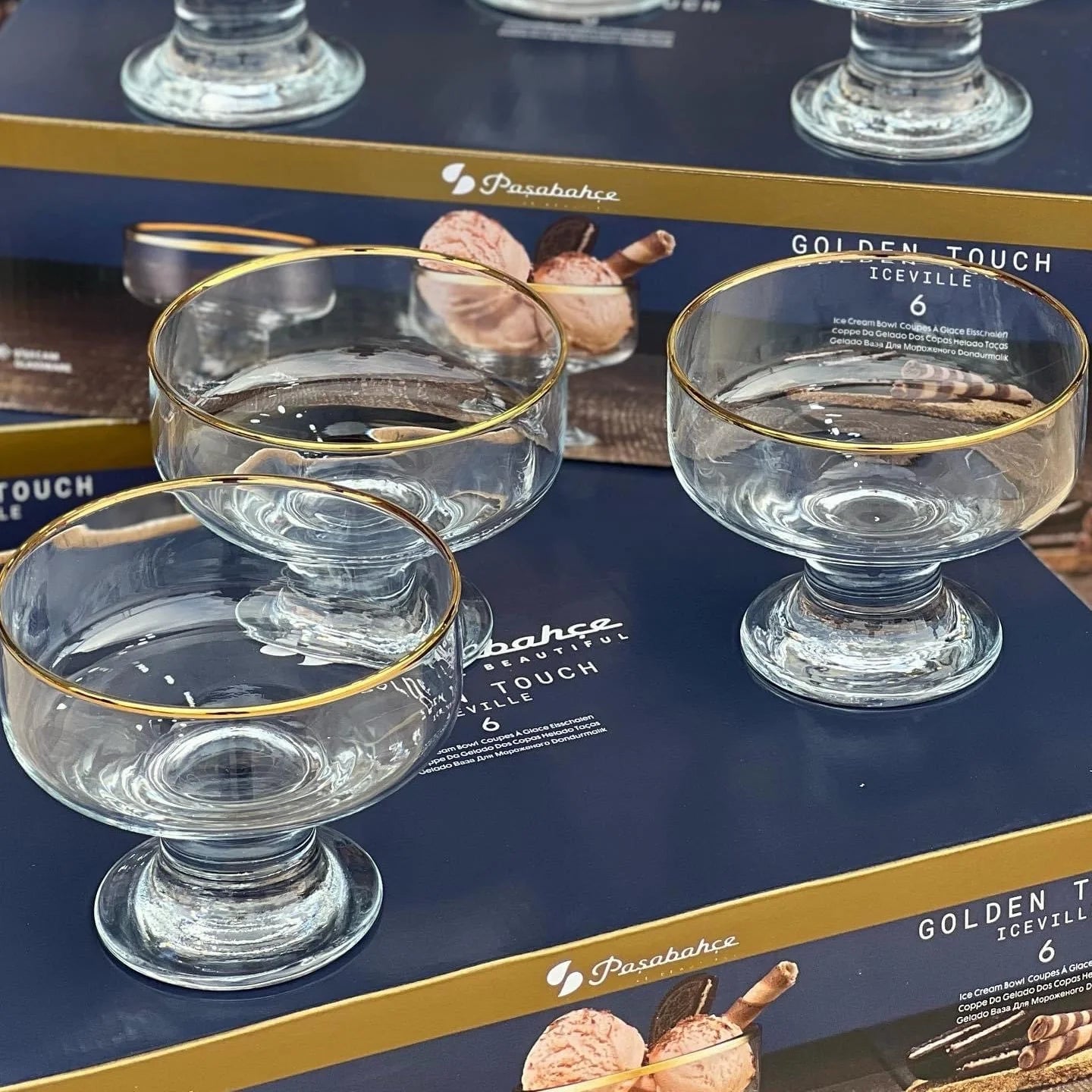 Iceville Golden Touch Eisschalen 250 cc 6er Set (Dessert Schale)