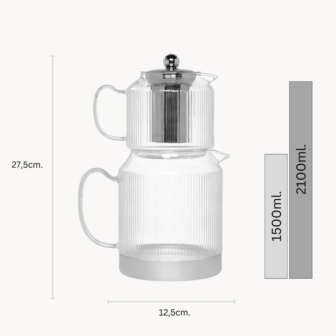 RIFFEL Teekanne aus Glas - Induktionsgeeignet