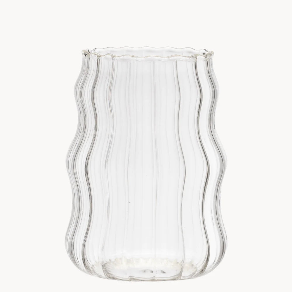 Stripe Wave Borosilikatglas 500 ml