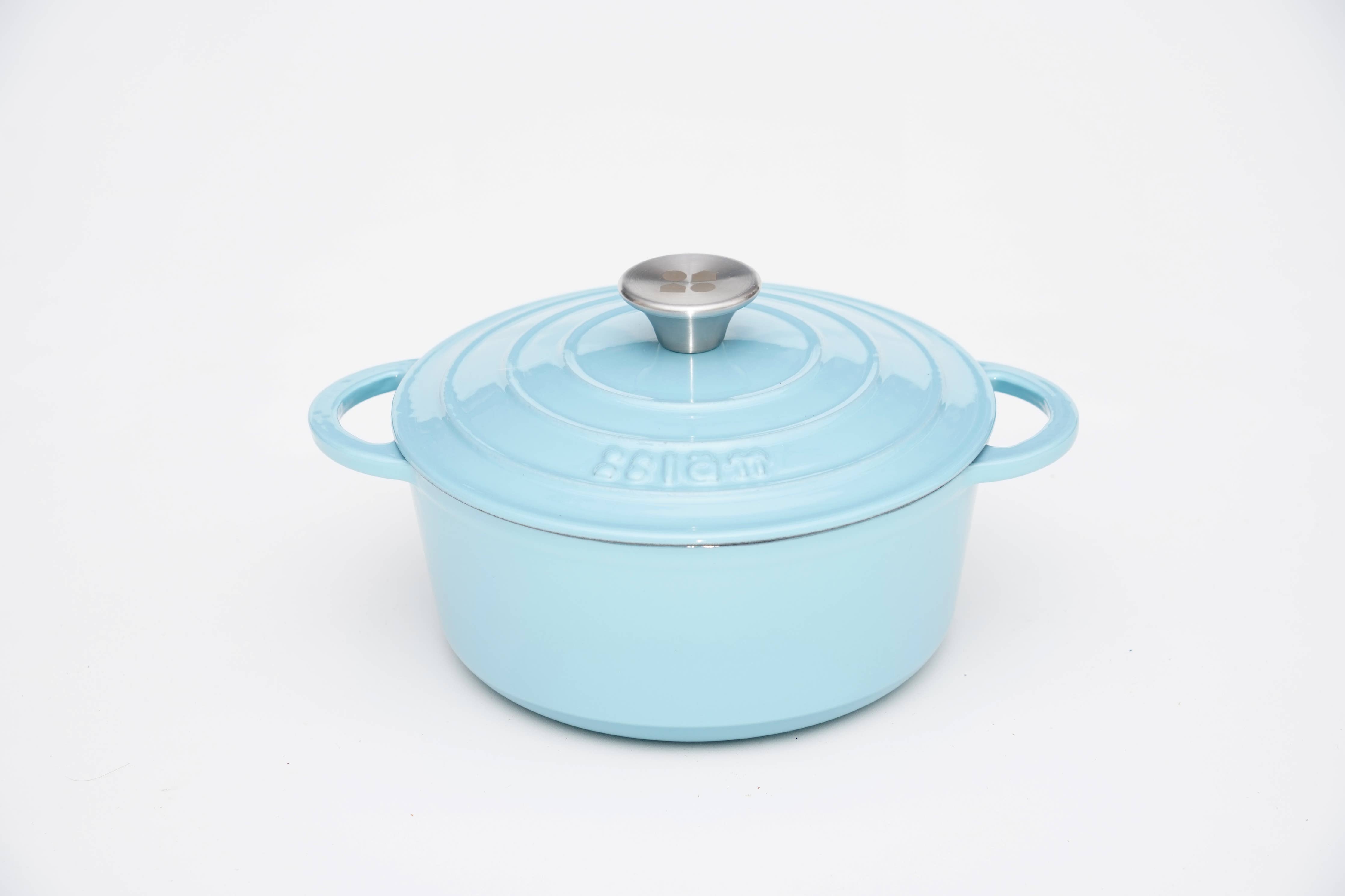 COCOTTE RUNDES LATT 22x10,5 CM - 3,35 L - BLAU