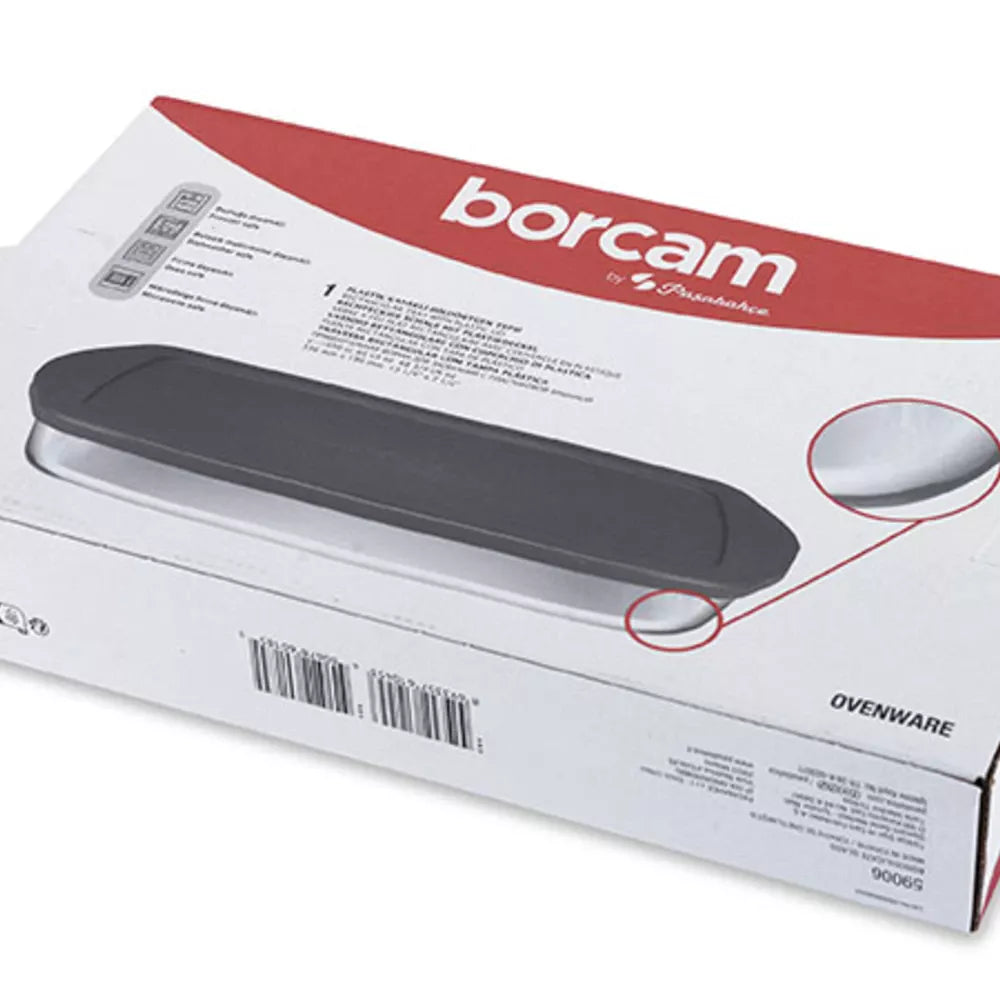 Borcam Auflaufform mit Deckel (Rechteck) 1950 cc