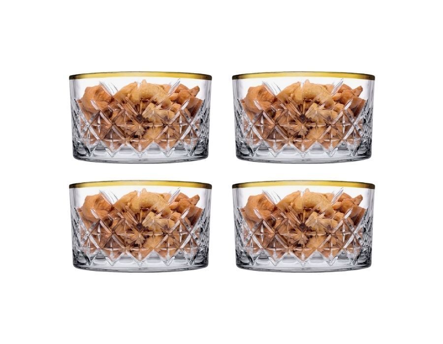 Timeless Golden Touch Glasschalen 4er Set