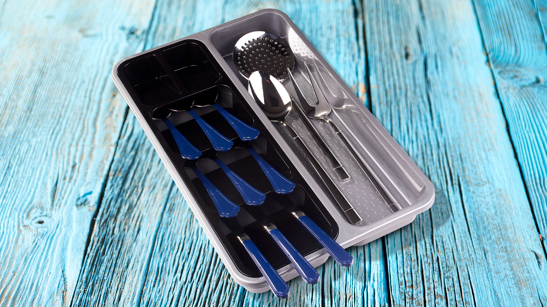 Besteckkasten mit Kochlöffelblock Single