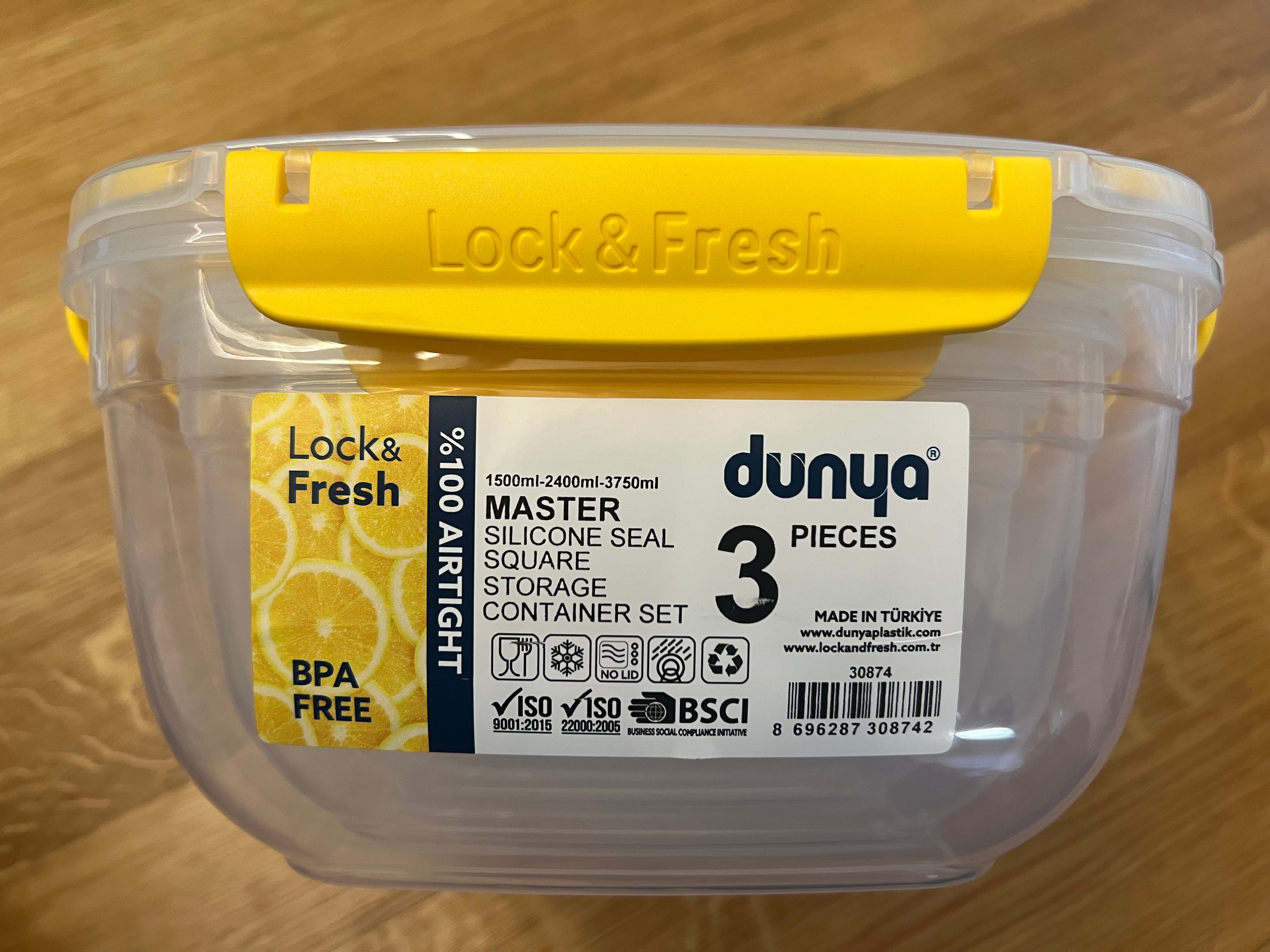 Lock&Fresh Master Vorratsdosen (1,5L + 2,4L + 3,75L)