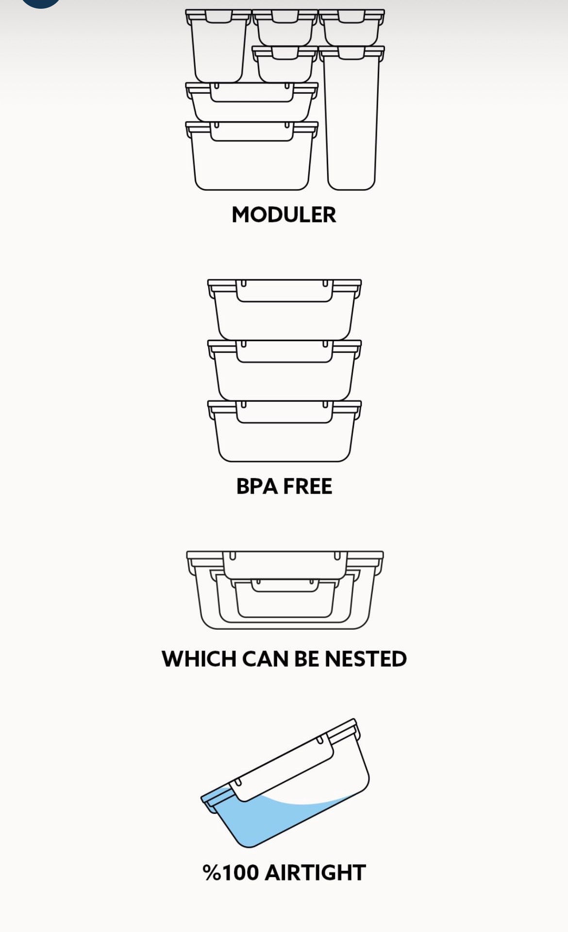 Lock&Fresh Master Vorratsdosen