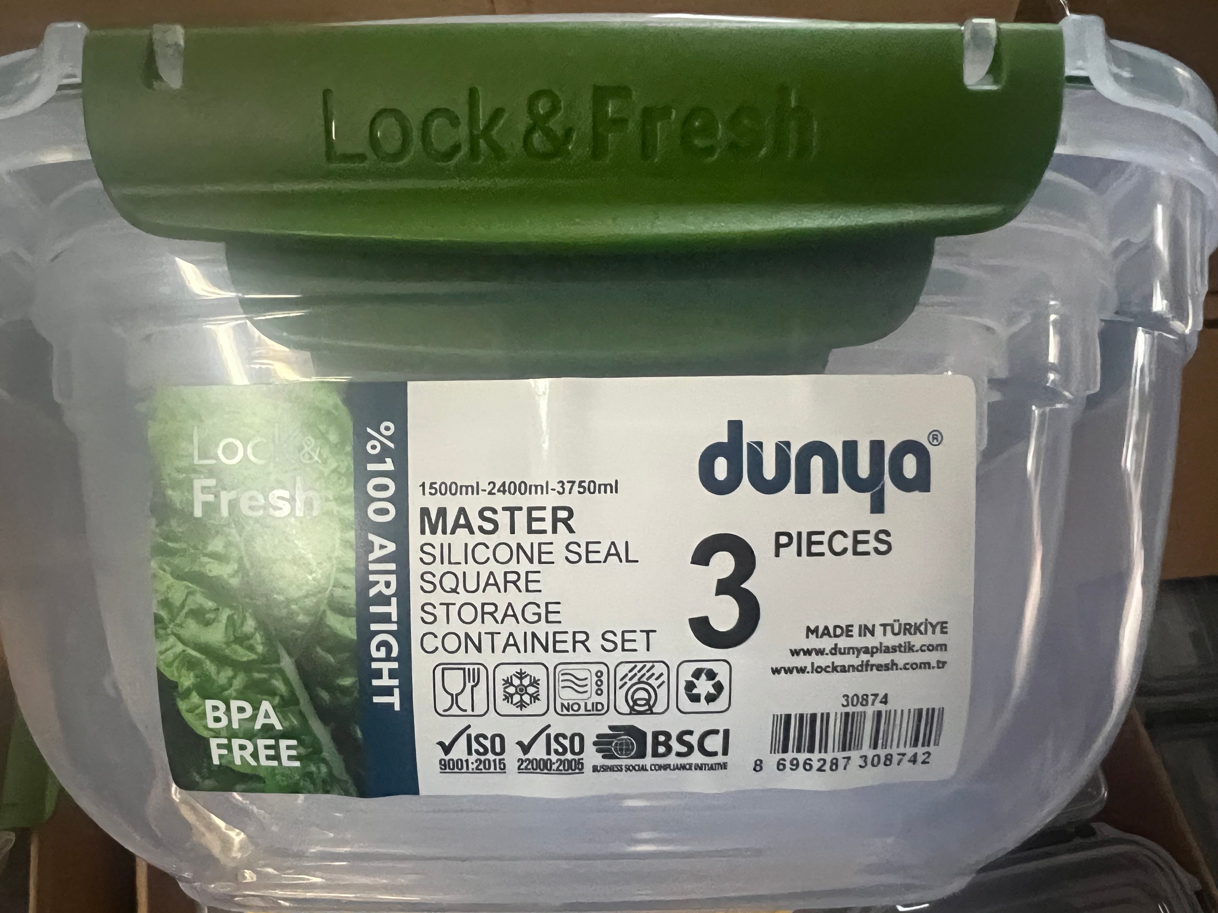Lock&Fresh Master Vorratsdosen (1,5L + 2,4L + 3,75L)