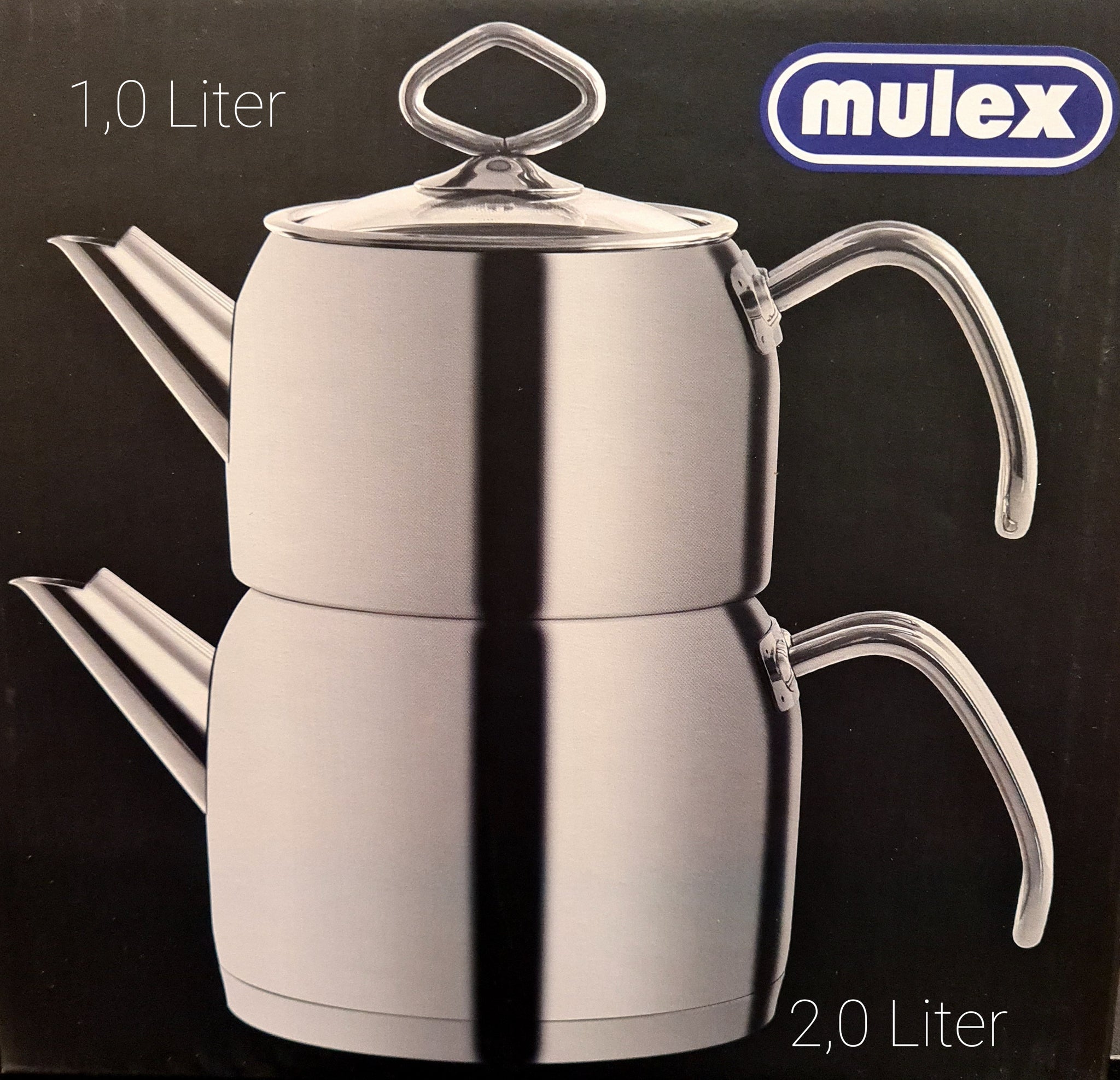 Mulex Teekanne mit Metallgriff 1L/2L