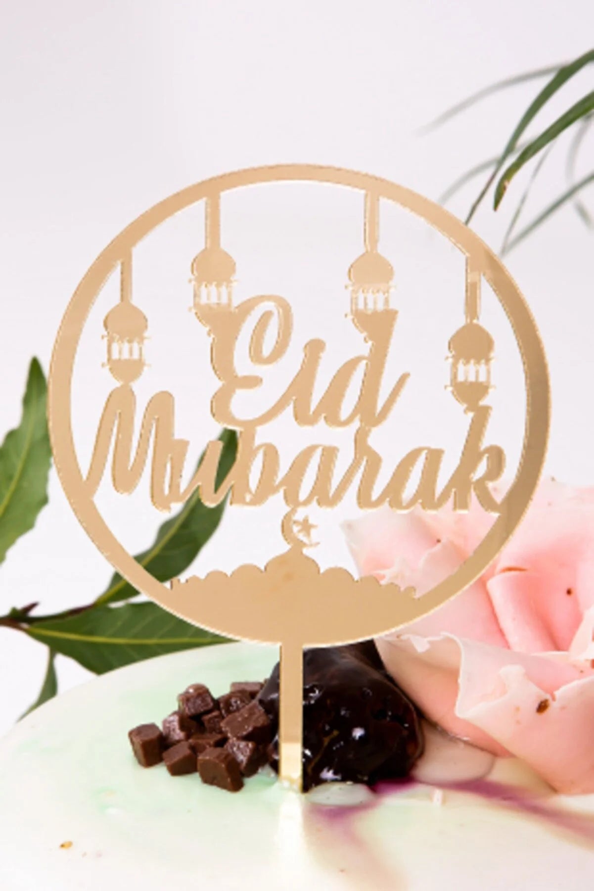 Cake Popper mit den Schriften "Hosgeldin Ramazan" & "Eid Mubarak" in Gold*