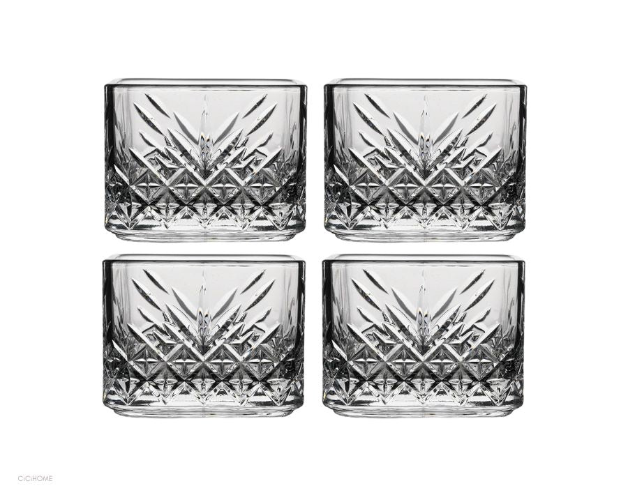 Timeless (quadrat) Glasschalen 4er Set