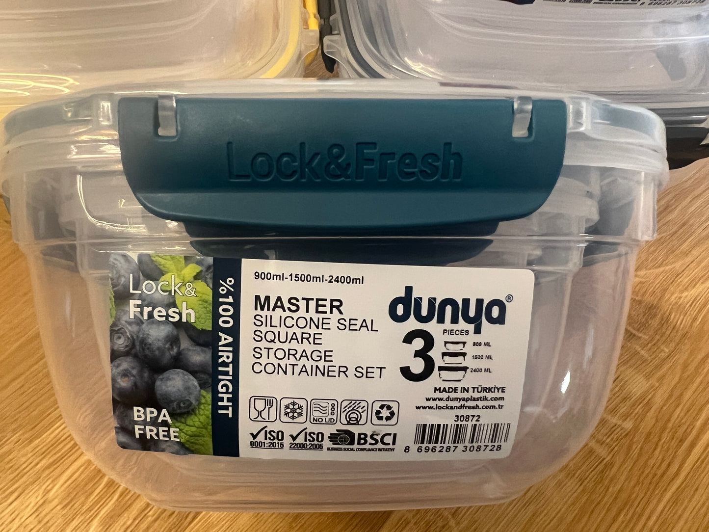 Lock&Fresh Master Vorratsdosen (1,5L + 2,4L + 3,75L)